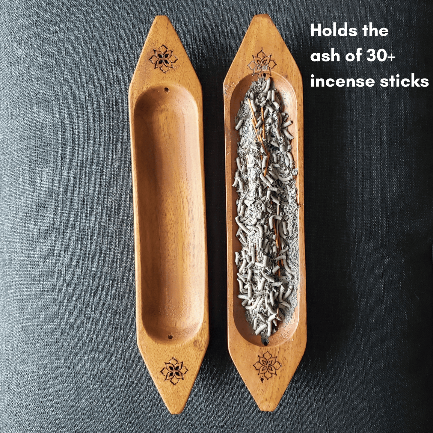 Wellness Incense Gift Set – 6 Premium Packs + Handcrafted Mahogany Holder