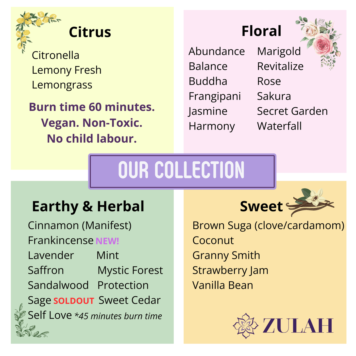 Sample Luxury Incense Sticks Mix and Match