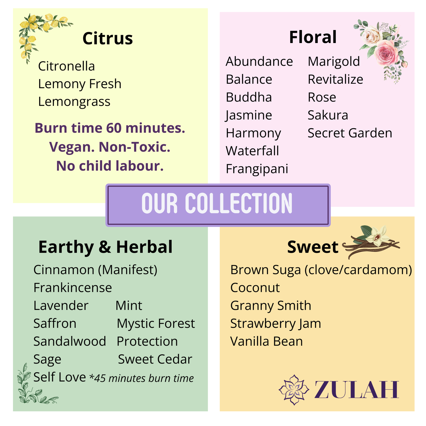 Sample Luxury Incense Sticks Mix and Match