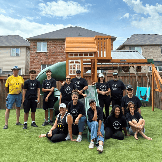 Million Dollar Smiles and FemCity Stouffville build playground for little Zayn on August 29 2026. Where it all began.