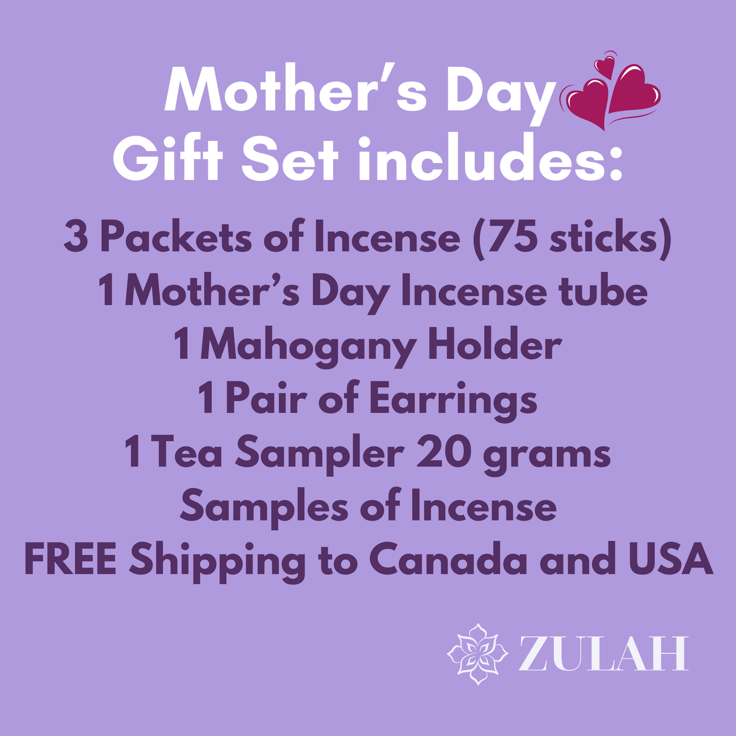 Mother's Day Incense & Tea Gift Set