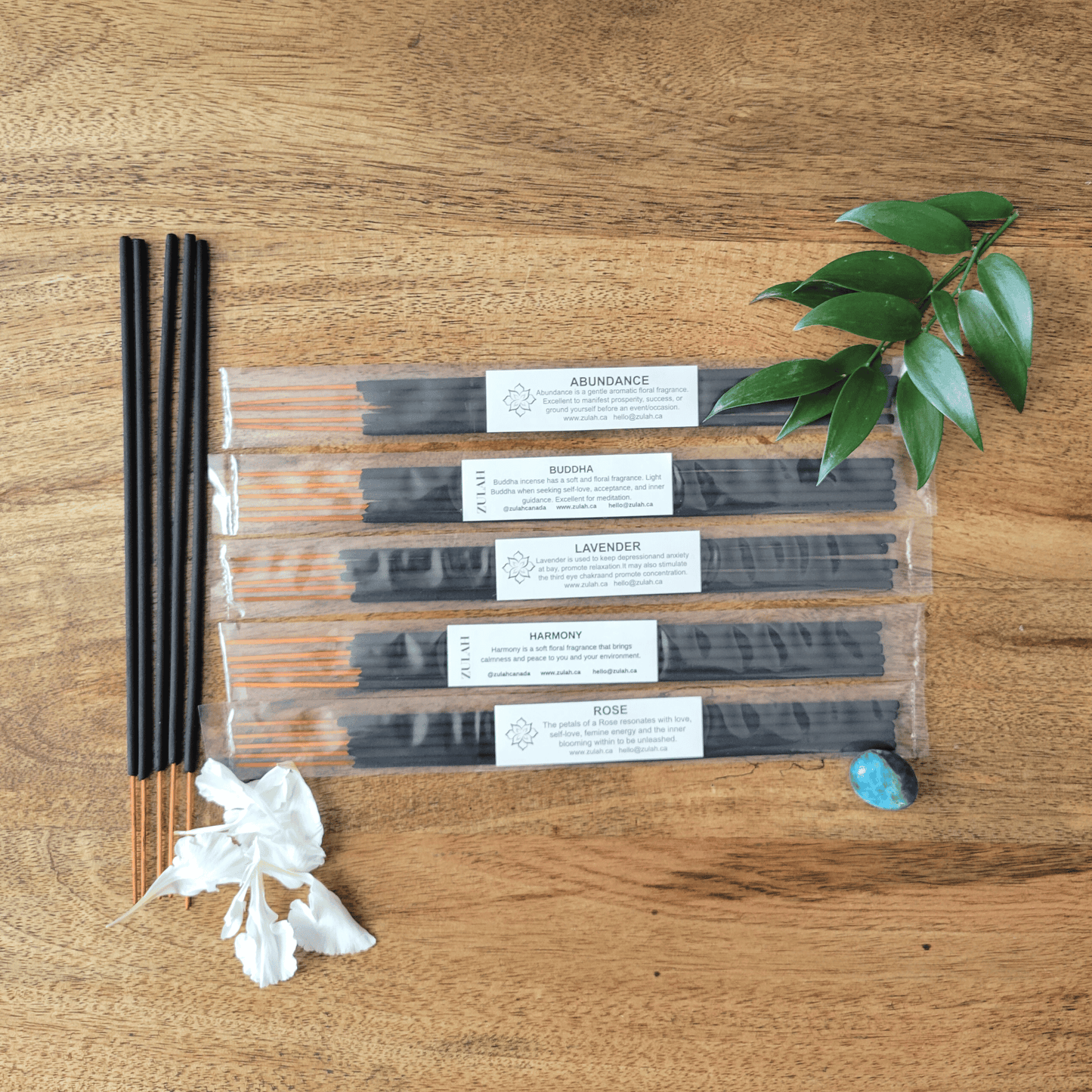 Sample Incense Assortment, 5 sticks - 5 or 10 Sampler Packs