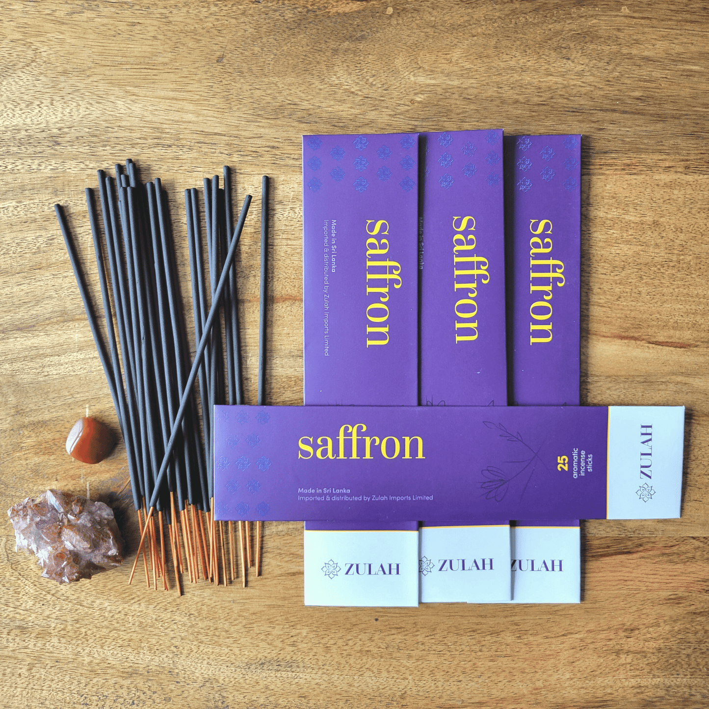 Saffron Incense - 25 sticks