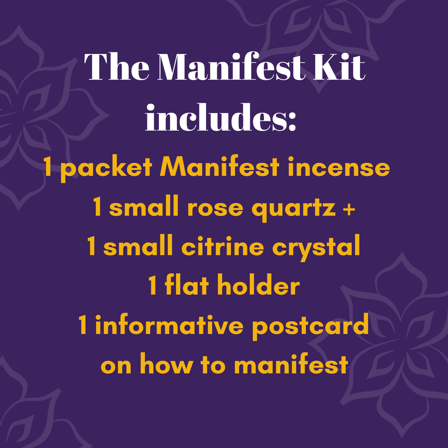 Manifest Incense - 25 sticks