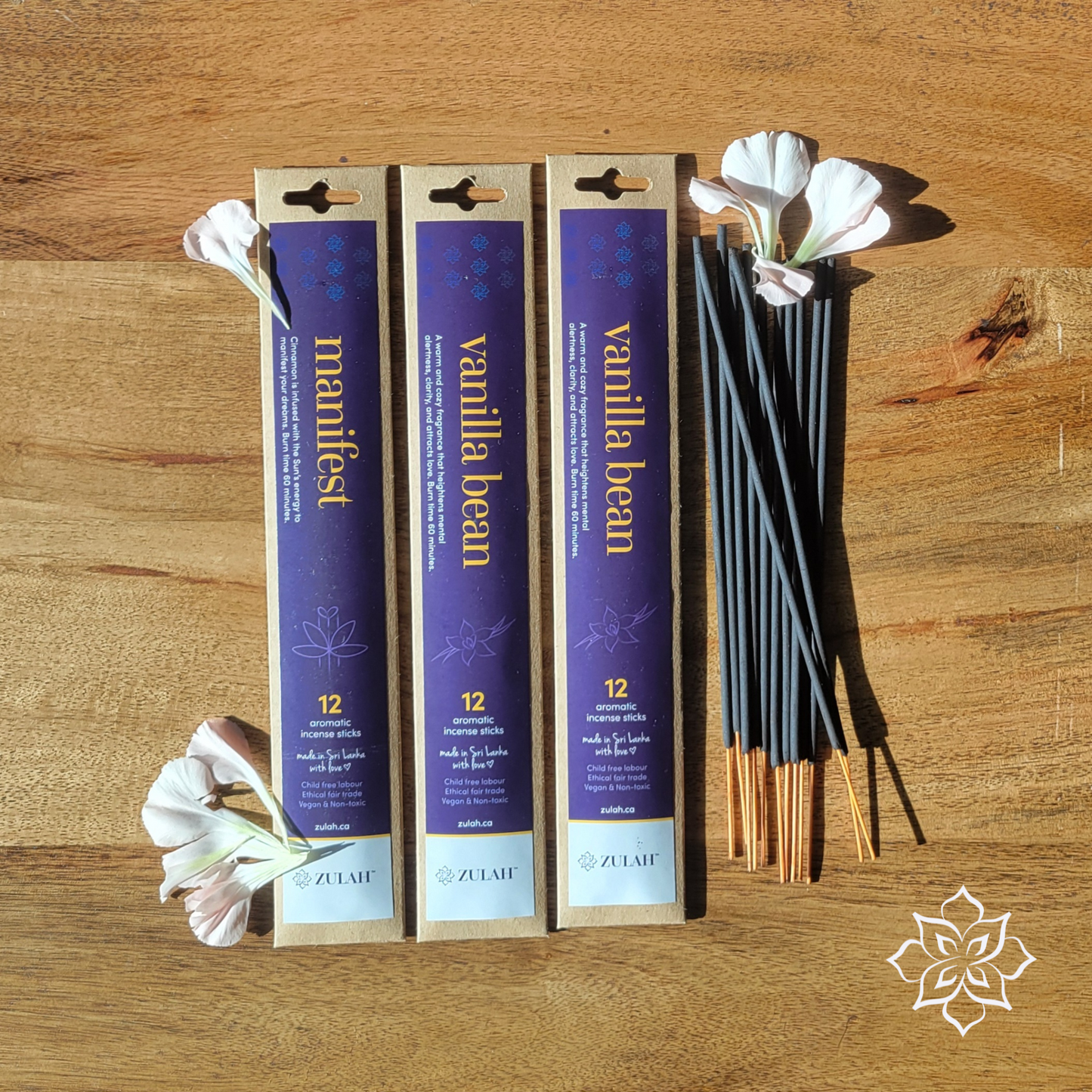 Mini Incense Packs, 12 sticks - any 3 Pack Combo