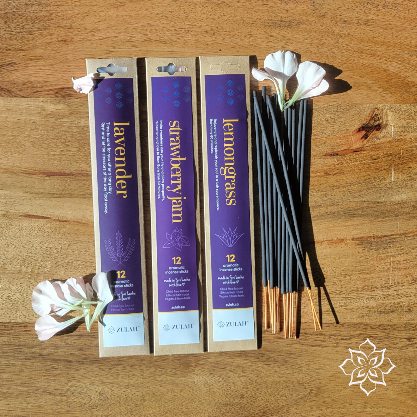 Mini Incense Packs, 12 sticks - any 3 Pack Combo