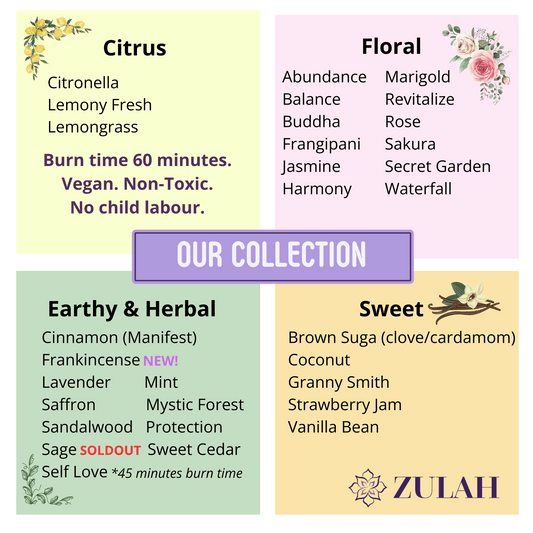 Sample Luxury Incense Sticks Mix and Match