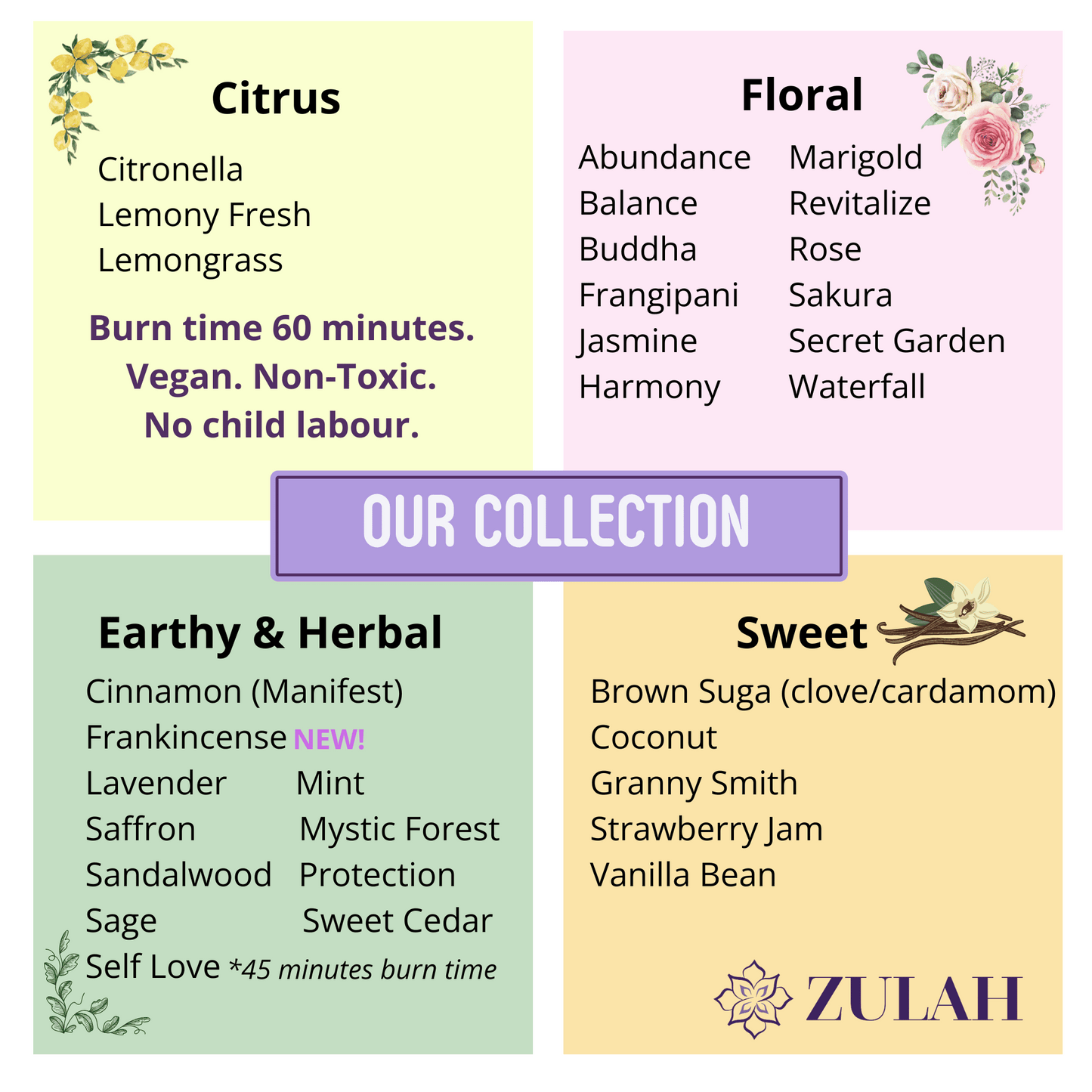 Sample Luxury Incense Sticks Mix and Match